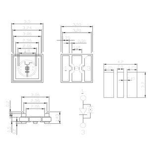 2025 Frische Designs 3535 <span class=keywords><strong>UVC</strong></span> SMD LED 270-280nm 6V 120 Grad <span class=keywords><strong>UVC</strong></span>-LED-Diode - Product Image 2