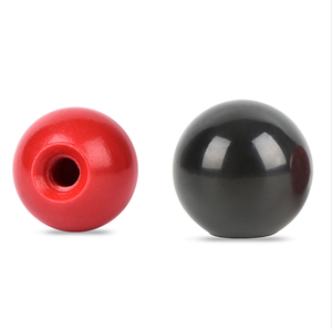 Boutons sphériques en bakélite noire <span class=keywords><strong>DIN</strong></span> <span class=keywords><strong>319</strong></span>, sphéricité M3, filetage à droite, pour poignées de meubles dans les applications de cuisine, chambre et hôtel - Product Image 1