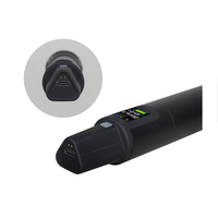 Microphone sans fil à double canal True Diversity rechargeable, idéal pour les performances/enseignement