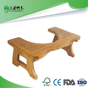 Bamboo toilet <b>stool</b>, <b>bathroom</b> booster <b>stool</b> for the elderly and children, children's footstool/toilet footstool - Product Image 5