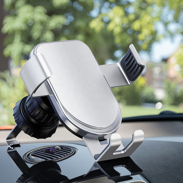 Universal Air Vent Automatic Clip Cell Phone 360° Rotation Car Mount Gravity Nano Aluminum Alloy Car Phone Holder