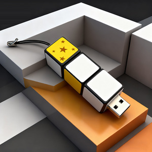 Memoria USB con Forma de <span class=keywords><strong>Cubo</strong></span> de <span class=keywords><strong>Rubik</strong></span> Telescópico de Plástico ABS, 16GB/64GB, Interfaz USB 2.0/3.0, Juguete Creativo, Regalo de Bloques de Construcción - Product Image 4