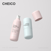 Flacon pompe sans air rond 30ml 50ml 100ml 120ml, sérigraphié, pour crème contour des yeux, lotion, crème visage, emballage cosmétique, personnalisé OEM
