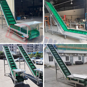 Mobil Etekli Yan Duvarlı Bantlı Konveyör, Tahıl Gübre Torbası Yükleme Boşaltma Çiftlik Tarım Taşımacılığı için Yükseklik Ayarlı - Product Image 6