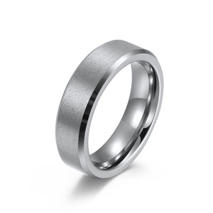 Bague en acier au tungstène pour hommes et femmes, surface <span class=keywords><strong>de</strong></span> sable neutre froid, anneau <span class=keywords><strong>de</strong></span> <span class=keywords><strong>mariage</strong></span>, ornement <span class=keywords><strong>de</strong></span> main en or <span class=keywords><strong>de</strong></span> tungstène <span class=keywords><strong>de</strong></span> 6 8 10 mm - Product Image 5