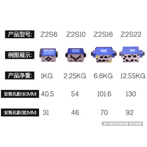 Vanne de contrôle hydraulique empilée haute pression Z2S6/Z2S10/Z2S16/Z2S22-20-40 Vanne de maintien de pression État neuf - Product Image 5