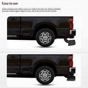 Escalón Auxiliar Manual para Automóvil F250 F350 Super Duty 20223-2025, Escalón Retráctil para la Parte Trasera de la Caja, Escalón Lateral para el Parachoques Trasero - Product Image 3