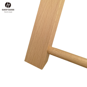Porte-bagages en bois de hêtre massif robuste Conception pliable et durable pour les supports de rangement et les étagères de chambre d'hôtel - Product Image 6