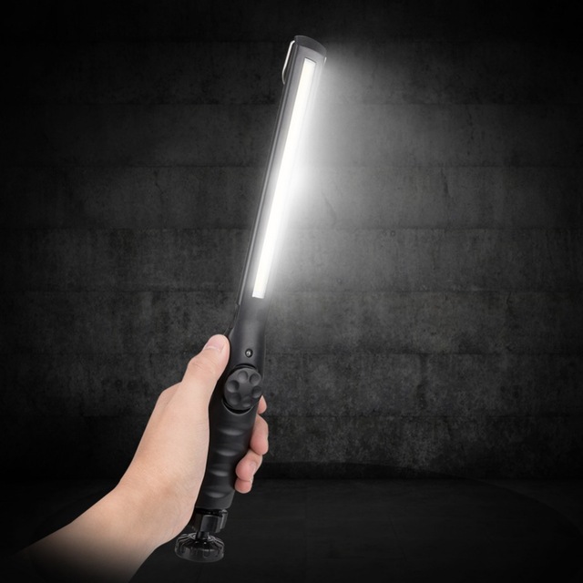 Magnetic Charging Flashlight Led Torch Usb Rechargeable Aluminum Work Light Emergency Portable Cordless Car Repair Light