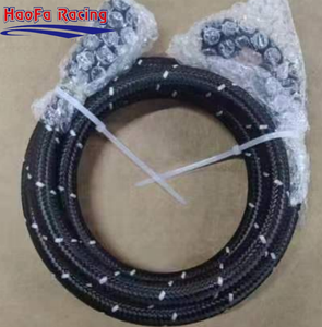 Garniture noire et blanche de couleur personnalisée tressée 6an 8an 10an 12an 16an <span class=keywords><strong>E85</strong></span> PTFE un tuyau de conduite de <span class=keywords><strong>carburant</strong></span> de course - Product Image 6