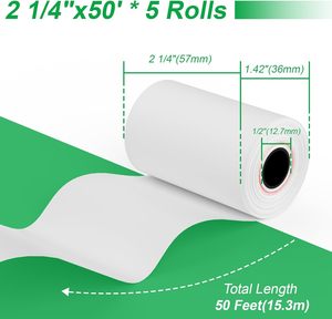 Vendita calda 57mm x 15m rotoli <span class=keywords><strong>di</strong></span> carta termica 5 ricevute Premium per tutte le stampanti termiche POS compatibile carta <span class=keywords><strong>di</strong></span> credito registratore <span class=keywords><strong>di</strong></span> <span class=keywords><strong>cassa</strong></span> - Product Image 4