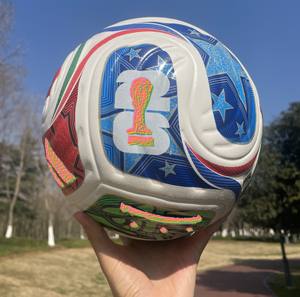 Ballon de football de qualité supérieure 2026, conception thermocollée US Canada Mexique, ballon de football en PU, taille officielle 5, entraînement de match - Product Image 1