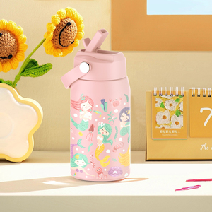 Custom Diegin Insulated Vacuum Stainless Steel <b>Flask</b> Portable School Kids Water Bottle With Straw - Product Image 4