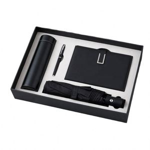 Hot Corporate Box Smart Thermos Cup Umbrella <b>A5</b> Hardcover <b>Notebook</b> Custom Logo Meeting Items Luxury Business Gift Set - Product Image 2
