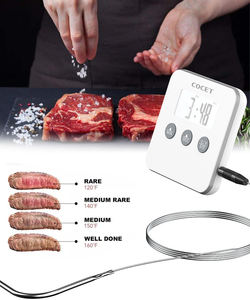 เทอร์โมมิเตอร์วัดอุณหภูมิอาหารแบบดิจิตอลเครื่องวัดอุณหภูมิอาหารทำจากสเตนเลสสตีลสำหรับทำอาหารในครัวแบบอัจฉริยะอ่านได้ทันที - Product Image 5