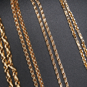 Collar de cobre de moda para mujer 18K 24K chapado en oro gargantilla cadena collar de moda fábrica al por mayor - Product Image 2