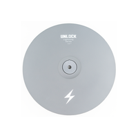 Pad de cymbale Hi-Hat gris 11 pouces, double zone de déclenchement, pour entraînement silencieux, avec base ABS douce pour la peau, compatible avec tous les modules