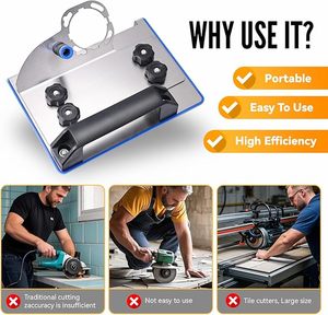 High Quality 45 Degree Stainless Steel Tile Chamfering <strong>Tool</strong> 100 Angle Grinder Attachment Power <strong>Tool</strong> Accessories for <strong>Cutting</strong> - Product Image 4