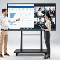 Pantalla Interactiva Inteligente de 55, 65, 75 y 86 Pulgadas, Precio de Fábrica OEM/ODM, Pizarra Blanca Inteligente con Pantalla Táctil 4K, Panel de Conferencia para Reuniones de Oficina