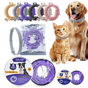 <span class=keywords><strong>Collier</strong></span> universel anti-insectes pour chiens et chats, anti-puces, tiques et poux, taille ajustable, toutes saisons, avec lettres décoratives - Product Image 1