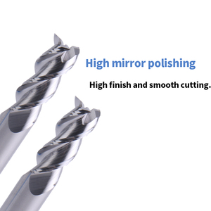 ZII CNC 3-Flute Square <strong>End</strong> Tin-Coated Milling Cutter Customized OEM/ODM Support <strong>for</strong> Aluminum - Product Image 3