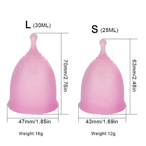 Copa Menstrual de silicona de grado médico de alta calidad personalizada para mujer, copa menstrual orgánica suave para mujer con <span class=keywords><strong>esterilizador</strong></span> de cepillo - Product Image 4
