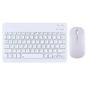 Hot Sales Multi-color 10 inch BT Keyboard And BT Mouse Combos Set for IPad iPhone Smartphone Tablet PC Smart TV