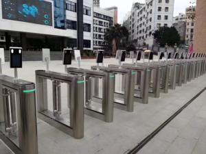 Không thấm nước cho người đi bộ swing rào cản cổng Nhận dạng khuôn mặt kiểm soát truy cập Swing turnstile với đầu đọc mã qr - Product Image 6