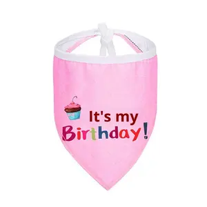 É<span class=keywords><strong>charpe</strong></span> triangulaire en coton pour animaux de compagnie, bavoir pour <span class=keywords><strong>chien</strong></span>, é<span class=keywords><strong>charpe</strong></span> de cou, toutes saisons, personnalisable - Product Image 2