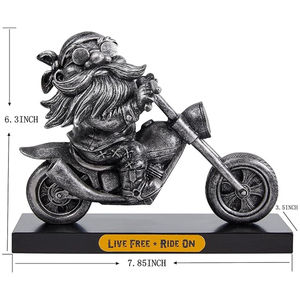 Cool Retro Motorcycle Rider Escultura Resina Figura DE ARTE inspiradora para hombres Perfecto para <span class=keywords><strong>padre</strong></span> Marido <span class=keywords><strong>Abuelo</strong></span> Rider Lover - Product Image 3
