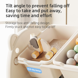 Estantería para niños, nuevo estilo, estante de juguete de plástico para bebés, estantería pequeña para jardín de infantes, que incluye almacenamiento para niños - Product Image 6