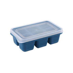 Bandeja de silicona para cubitos de hielo, a prueba de fugas, con tapa extraíble, apilable y reutilizable, utensilios ecológicos para congelador, para helados caseros - Product Image 1