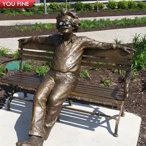 Custom Outdoor Garden Life Size Bronze Einstein Statue