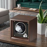 2025 <strong>Best</strong>-<strong>Selling</strong> BLUETIDE Eco-friendly <strong>Automatic</strong> Vertical Winding Single <strong>Watch</strong> <strong>Winder</strong> Mechanical <strong>Watch</strong> Turner Box Wood Outer