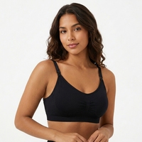 Soutien-gorge d'allaitement push-up anti-affaissement à fermeture avant sans armatures, bonnets couvrants, pour femmes enceintes et post-partum, confortable