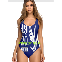 Maillots de bain Sigma Gamma Rho pour femmes, maillot de bain une pièce amincissant, maillot de bain uni, col rond, dos bas