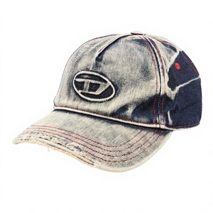 4U Denim Baseball <b>Cap</b> Distressed Ripped Style With Star Embellishment Unisex Adjustable Fit Street Fashion <b>Hat</b> - Product Image 5