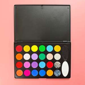 พาเลทสีพาสเทลสำหรับเขียนขอบตาและเพ้นท์หน้าแบบใช้น้ำ สำหรับเด็ก  (ฉลากสินค้าสั่งทำ) - Product Image 4