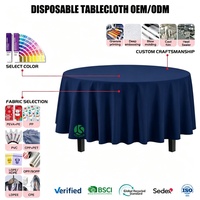 Nappe de table jetable en plastique à motif floral, taille personnalisée, élégante, pour la protection des tables de salle à manger, idéale pour le Ramadan, les mariages, les fêtes et les banquets