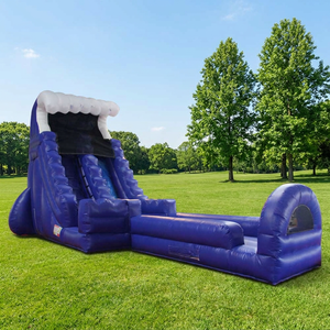 Toboggan aquatique gonflable bleu WINSUN en PVC pour l'extérieur avec glissière pour piscine et centre commercial - Product Image 1