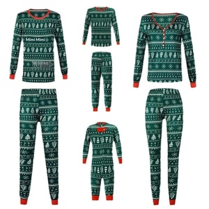 Vanfound 60004 Herbst Winter Weihnachten Eltern-Kind Passende Lässige Cartoon Atmungsaktive Thermische Baumwolle Unisex Heimset Pyjamas - Product Image 5