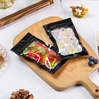Sac en aluminium mylar imprimé personnalisé pochette à fermeture éclair imprimée sac en plastique zip-lock emballage de chocolat bonbon sac en plastique alimentaire réutilisable