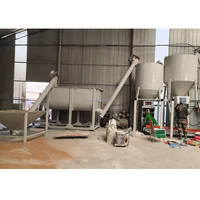 Ligne de production de mastic 10 tonnes par heure, équipement pour mortier sec, machine de fabrication de poudre de mastic pour murs de bâtiment