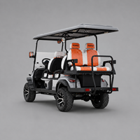 Voiturette de golf électrique 6 places UCB-DH-14, multi-usages, pour hôtel, complexe hôtelier et transport touristique