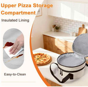 Borsa Termica Rotonda Personalizzata per Pizza, Contenitore per Casseruole e Torte per Picnic, Campeggio e Feste - Product Image 3