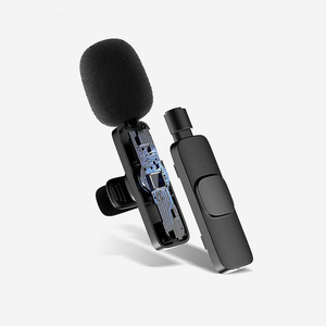 Microphone sans fil portable mini anti-bruit, microphone cravate pour interview, microphone à clipser sur le col - Product Image 4