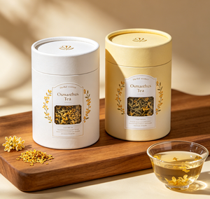 Eco-Friendly Customized Round Organic <b>Leaf</b> Teas Herbs Packaging Design <b>Paper</b> Tube With Pvc Window Bulk Wholesale - Product Image 4