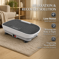 Plateforme vibrante pour le corps entier avec écran tactile, machine d'exercice de fitness pour le drainage lymphatique, utilisation à domicile, portable, ABS