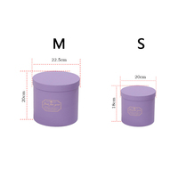Boîte à Fleurs Ronde Portable, Seau à Fleurs pour Rangement, Emballage Cadeau pour Mariage, Roses, Fête, Décorations Saint-Valentin