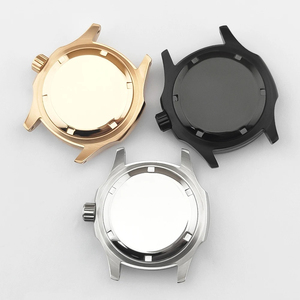 Pieza de reloj 40mm caja de reloj cuadrada de oro rosa cristal de zafiro plata PVD caja negra ajuste NH35 movimiento NH36 ETA2824 PT5000 movimiento - Product Image 5